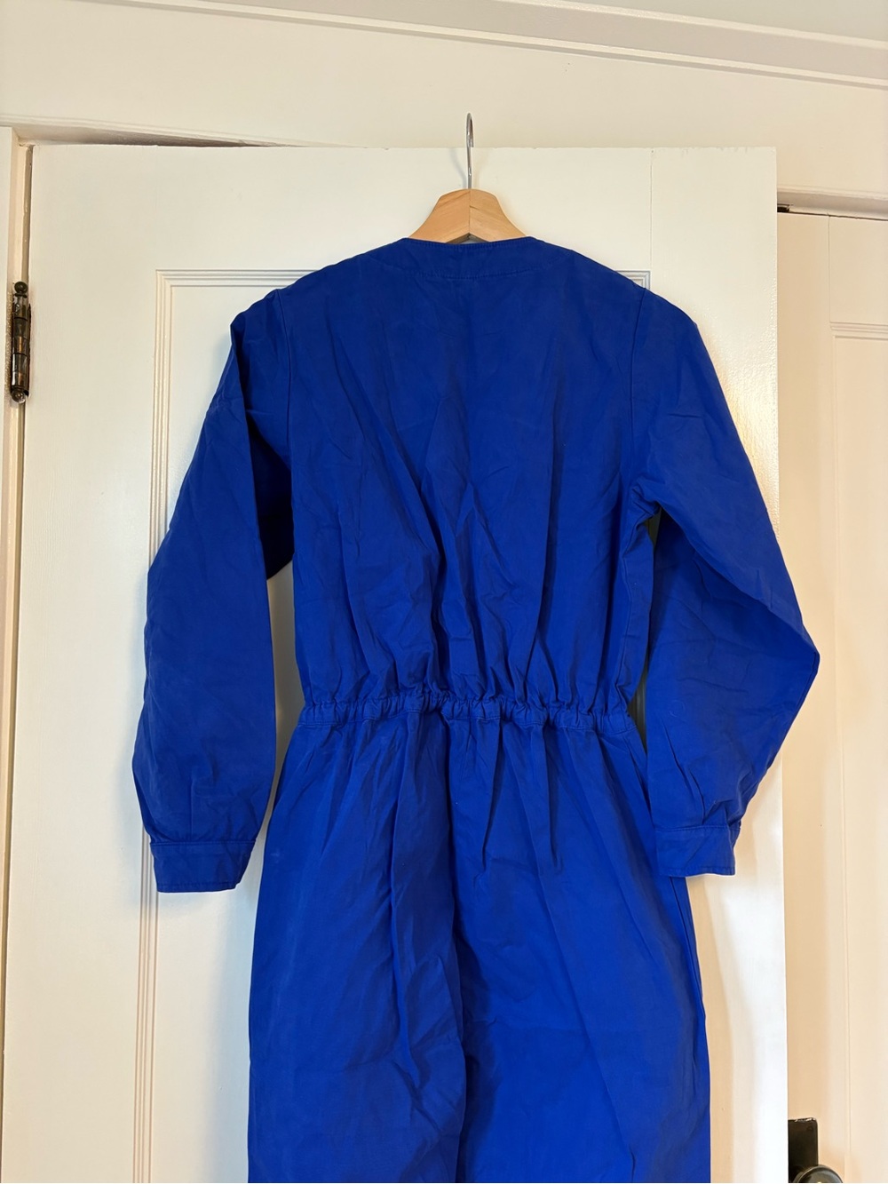 Bellerose Cobalt Blue Lester Long-Sleeve Utility Jumpsuit - Picture 7 of 7